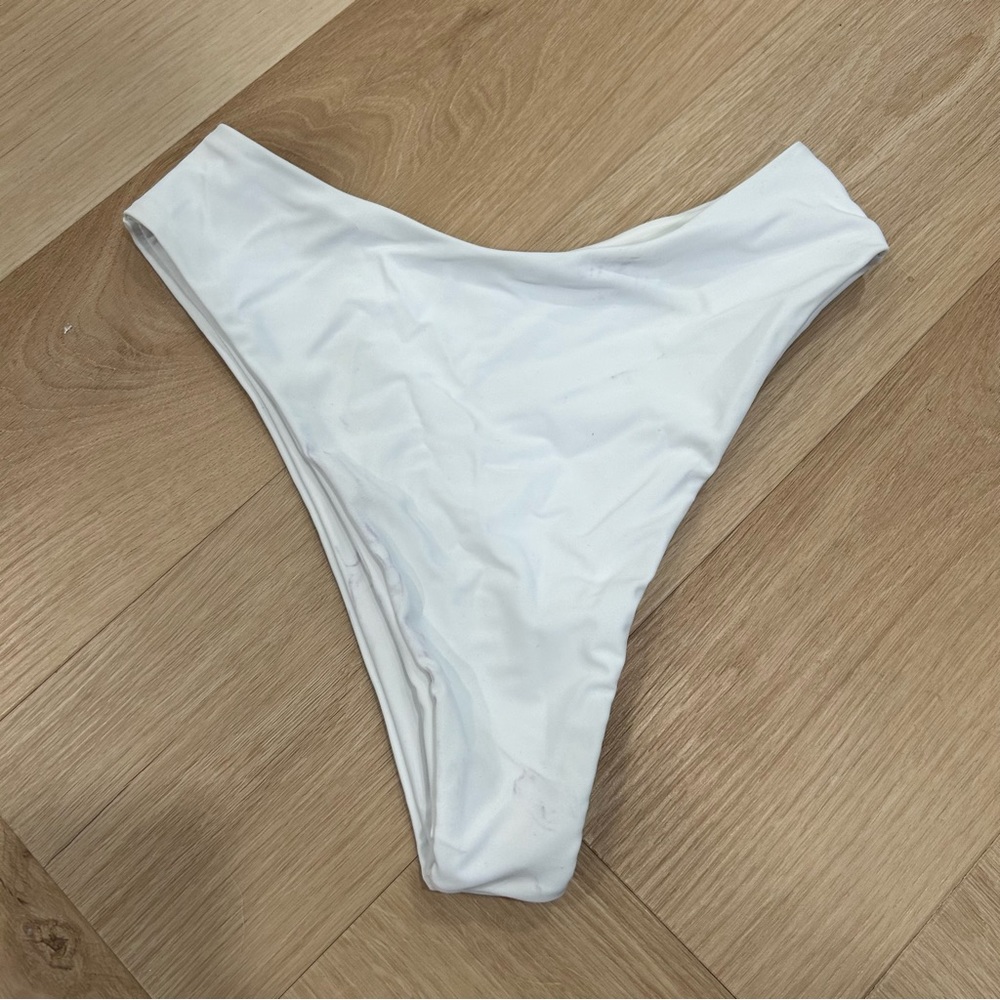 White bikini bottom